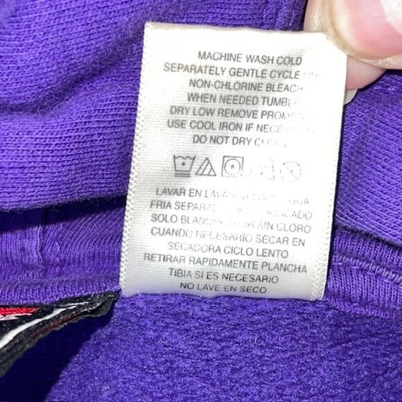 Vintage Men's TCU Hooded Sweatshirt Size XXL 2XL Embroidered Horned Frog Purple - Picture 6 of 8